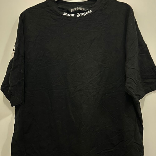 Palm Angels Drop Shoulder Mens T-shirt XL like new, black