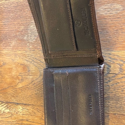 Cavalli BB leather men's wallet used with coin pocket