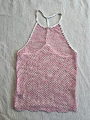 Intimissimi lace top new, size S, white and pink