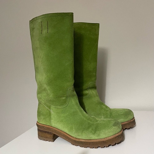 Fratelli Karida leather boot like new, size 37, green