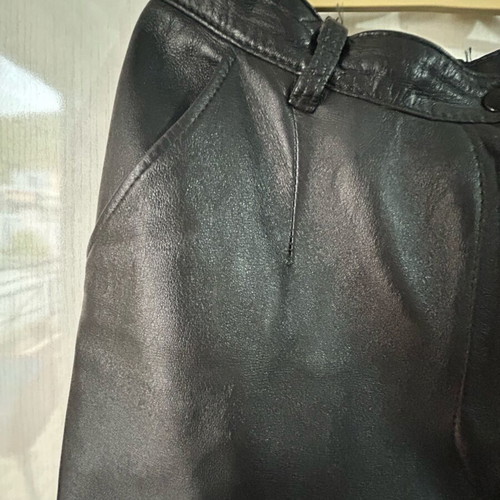 Leather pants like new, size large, black