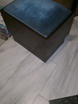 Stool with cushion used, solid wood