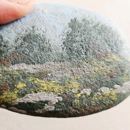 Handmade Painted Stone The Stillness Collection No2 like new