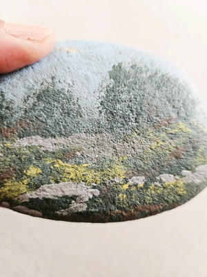 Handmade Painted Stone The Stillness Collection No2 like new