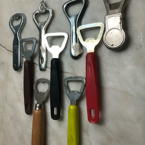 Bottle openers pack of 9 unused, 1970s