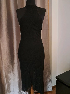BSB Vintage Dress Asymmetric Lace Elastic in Like New Condition