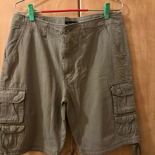 Artisti Italiani Cargo Fabric Bermuda Shorts XL Like New Beige