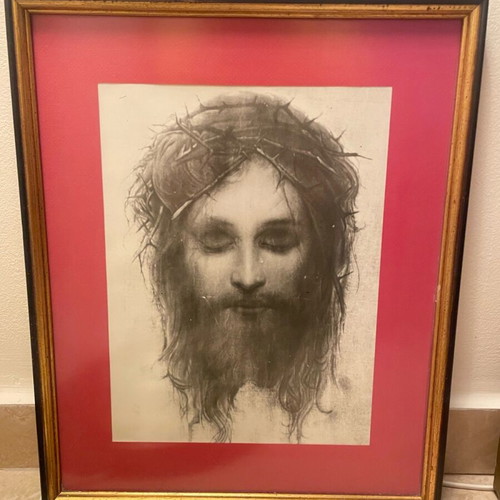 Jesus print wall art like new