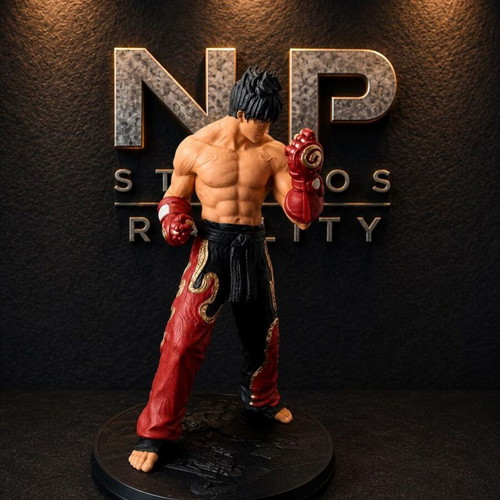 Jin Kazuma Tekken III official fighter figure new, 25 cm