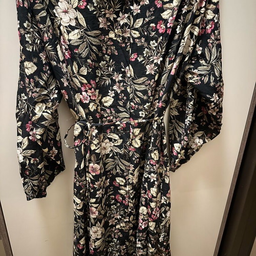 Mango floral dress shirt medium like new