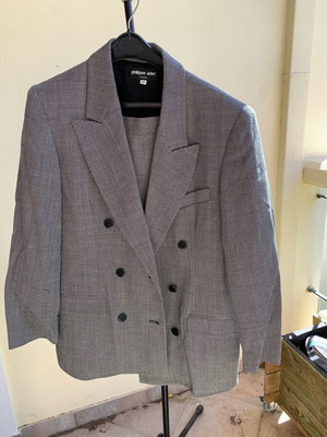 Blazer Philippe Adec like new, black and grey