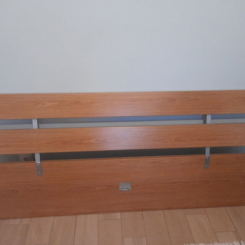 Ikea Hopen double bed headboard and base used