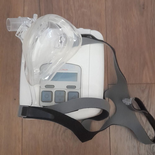 DeVilbiss sleep apnea device used with unused mask