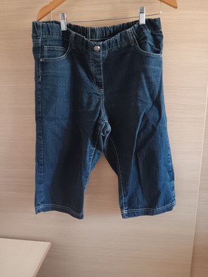 Women's denim shorts used, long, blue, size XL
