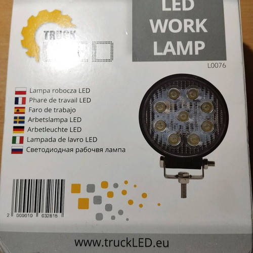 Led Spotlight L0076 Truckled Kamar new 24W 1430 lumen 12/24V