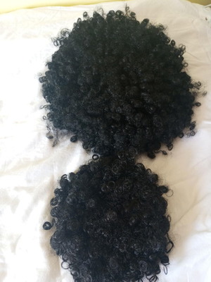 Afro wig set of 2 like new for carnival appearances