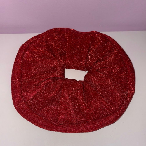 Scrunchie glitter Agape XXL like new, red fabric