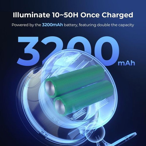 FULEN set of 2 wireless LED wall lamps, 3200 mAh, remote and touch control