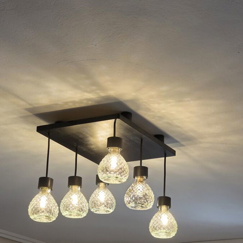 6-Light Ceiling Lamp with LED Bulbs