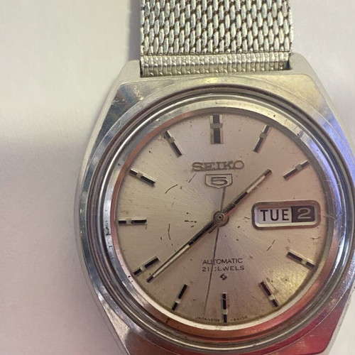 Seiko 5 Automatic 21 Jewels Vintage Watch 6119-6410 Used