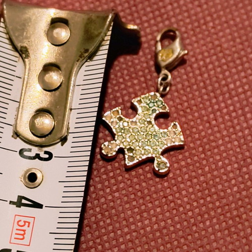 Swarovski puzzle used for necklace or bracelet, silver plated