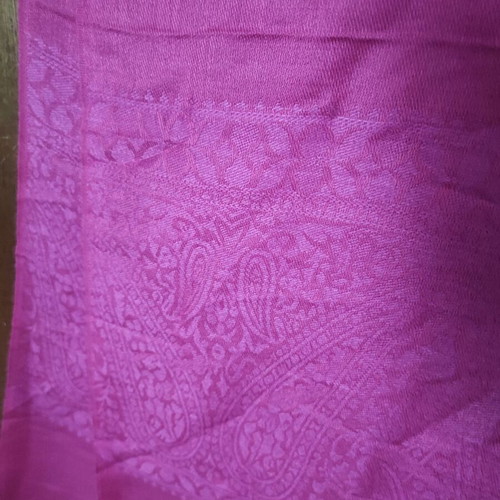 Pashmina fuchsia scarf with subtle pattern, new