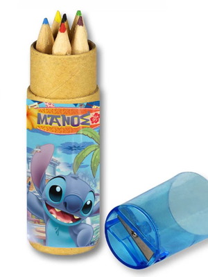 Stitch Colored Pencils 10pcs new with Name