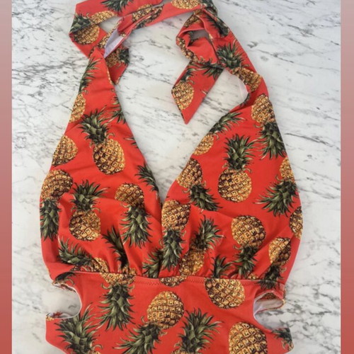 Pineapples Swimwear ASOS used, size S, orange