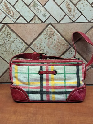 Burberry mini bag σαν καινούργιο, πολύχρωμο καρό