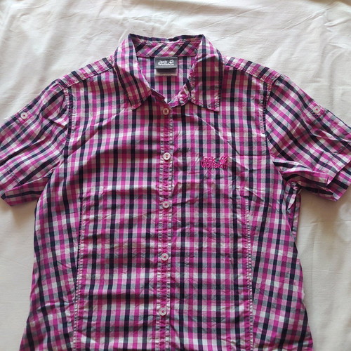 Jack Wolfskin women's shirt size S used, black and pink