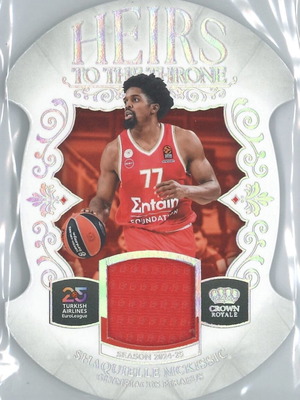 Shaquielle McKissic Heirs Patch Panini Crown Royale EuroLeague 2024-25 new