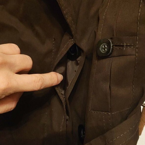 Trench Coat Brown Zara Basic like new, size Medium