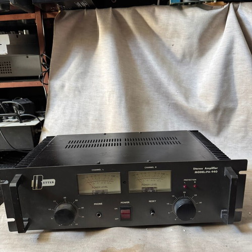 Better PA-940 Vintage Stereo Power Amplifier like new