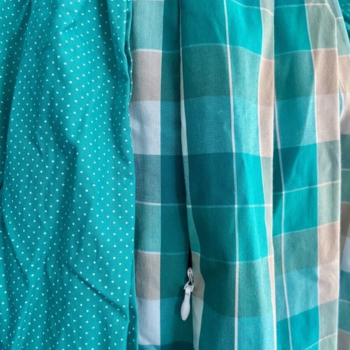 Turquoise Bavarian Dirndl Dress new with charms and pearls