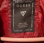 Guess down jacket, burgundy, size S