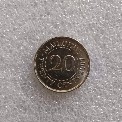 Mauritius 20 Cents Coin 2007 like new