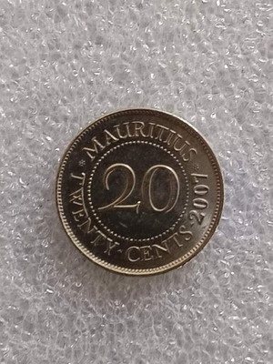 Mauritius 20 Cents Coin 2007 like new