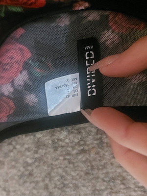 H&M transparent dress with pattern new