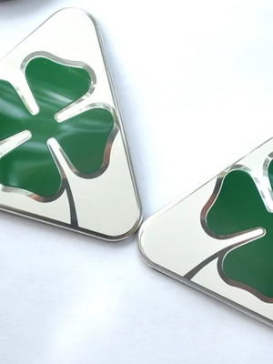 Τετράφυλλα φτερών Alfa Romeo QV καινούργια, ζευγάρι αλουμινίου