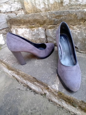 Migato pumps like new, chunky heel, size 41, grey