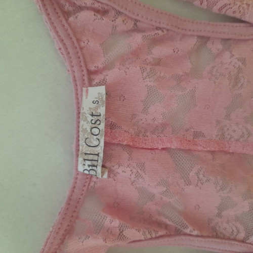 Bill Cost pink lace blouse with flowers, like new, size S
