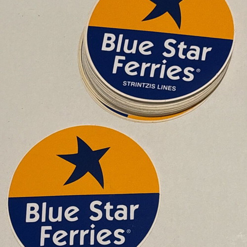 Blue Star Ferries Strintzis collectible sticker new