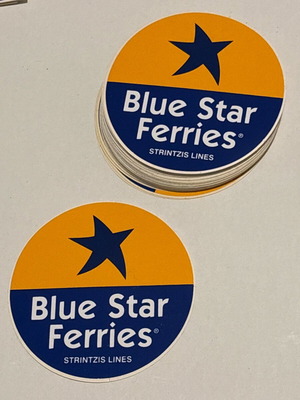 Συλλεκτικό αυτοκόλλητο Blue Star Ferries Strintzis καινούργιο