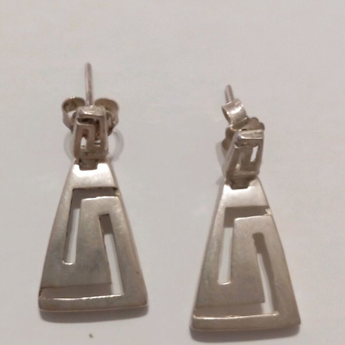 Silver 925 dangling earrings new, ancient Greek style