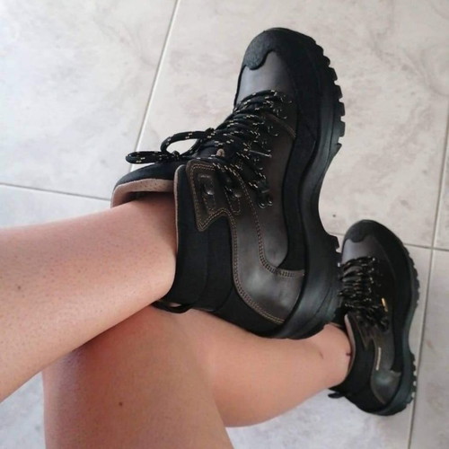 Grisport hiking boots with elastic sole brown black