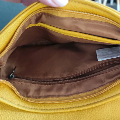 Envelope crossbody bag like new, yellow