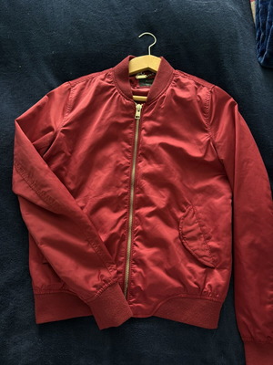 Alcott bomber jacket like new, red, size S/M