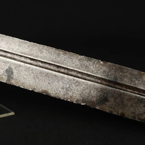 Caucasian Decorative Short Sword 1870, used, steel blade, bone handle