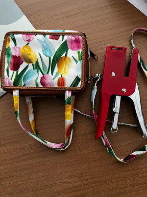 Wallet with removable strap like new, multicolor