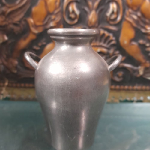 Tin collectible mini vessels used, set of 2 pieces